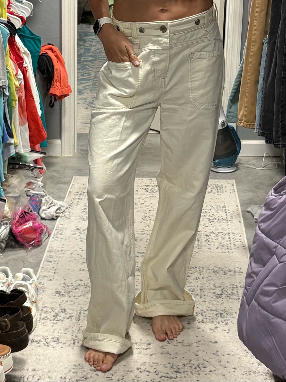 Free People We The Free Palmer Cuffed Jeans - Picture 6 of 9